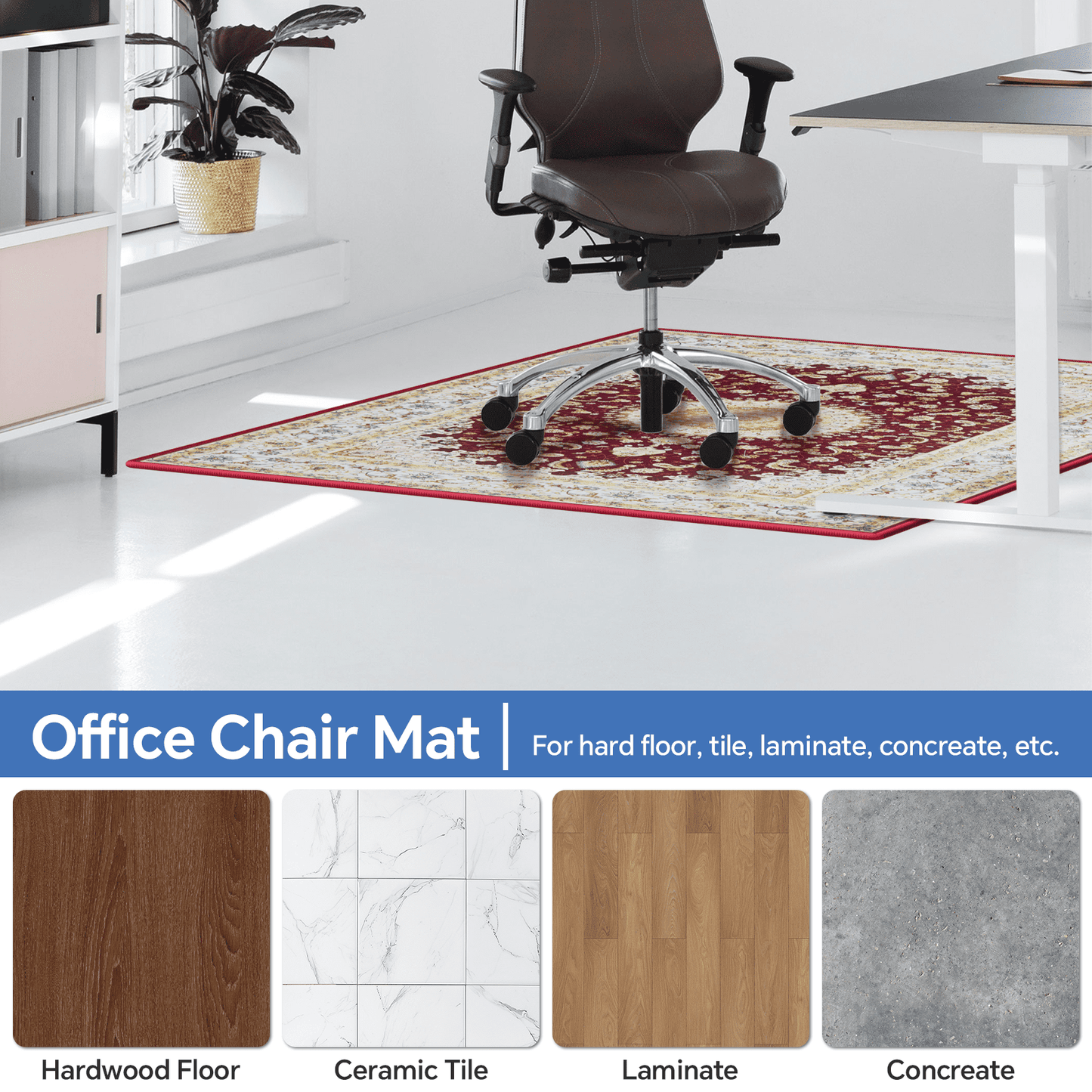 JOZ Hardwood Floor Office Chair Mats - Protect Your Floors